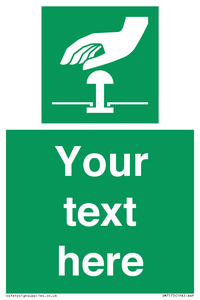 Custom Safe condition: Emergency stop button